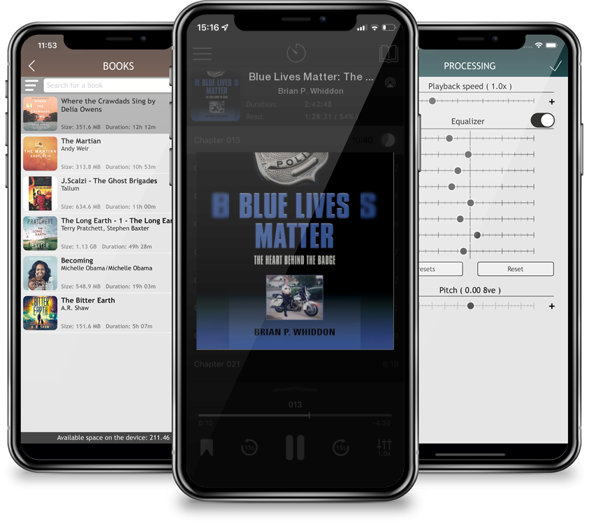 Listen Blue Lives Matter: The Heart Behind the Badge by Brian P. Whiddon in MP3 Audiobook Player for free