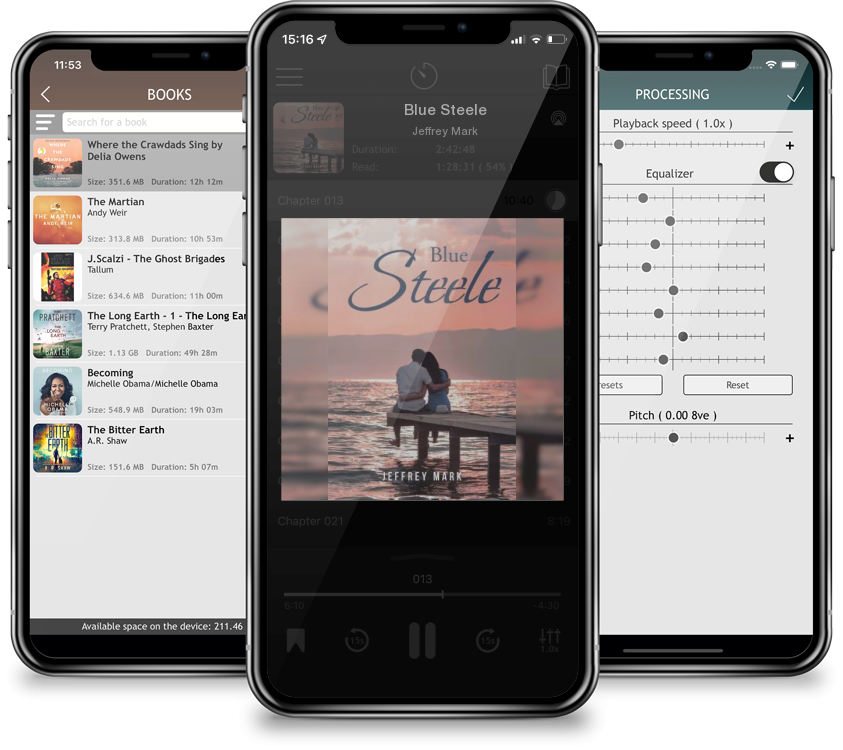 Audiobook Blue Steele by Jeffrey Mark