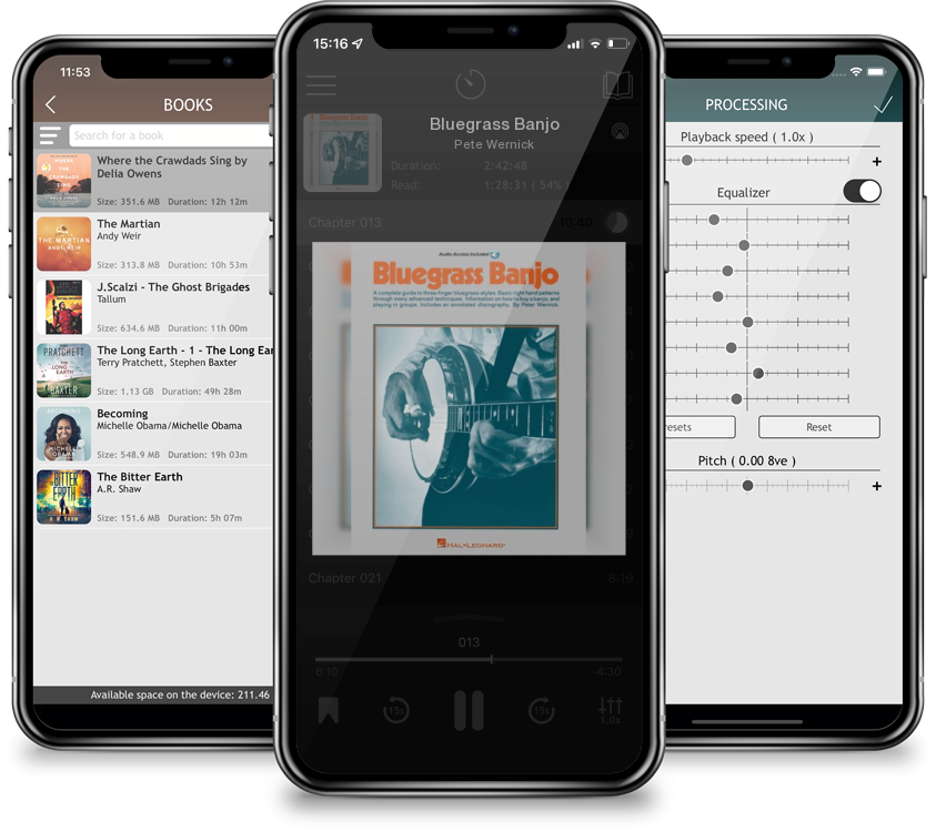 Audiobook Bluegrass Banjo by Pete Wernick