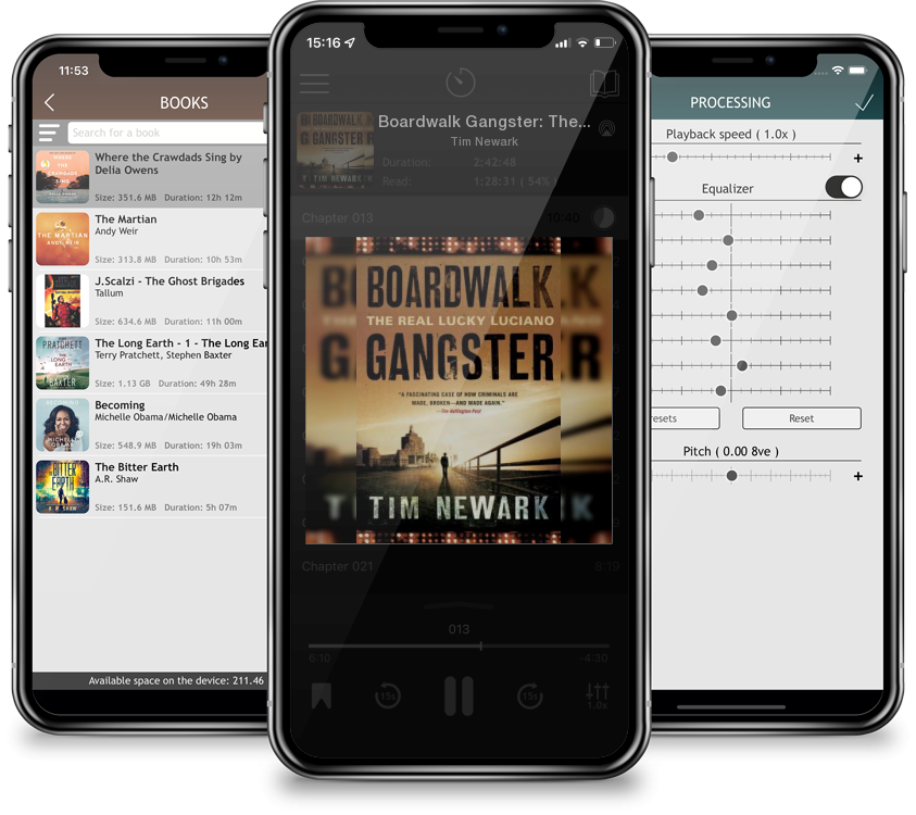 Audiobook Boardwalk Gangster: The Real Lucky Luciano by Tim Newark