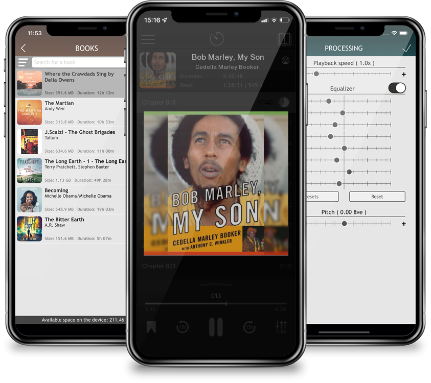 Listen Bob Marley, My Son by Cedella Marley Booker in MP3 Audiobook Player for free