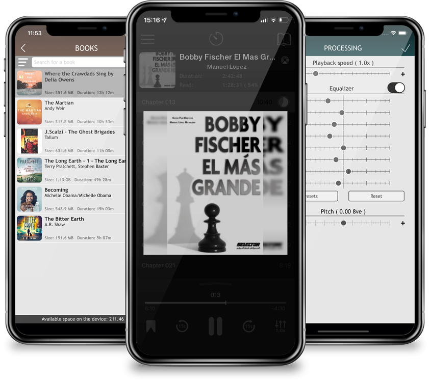 Audiobook Bobby Fischer El Mas Grande by Manuel Lopez
