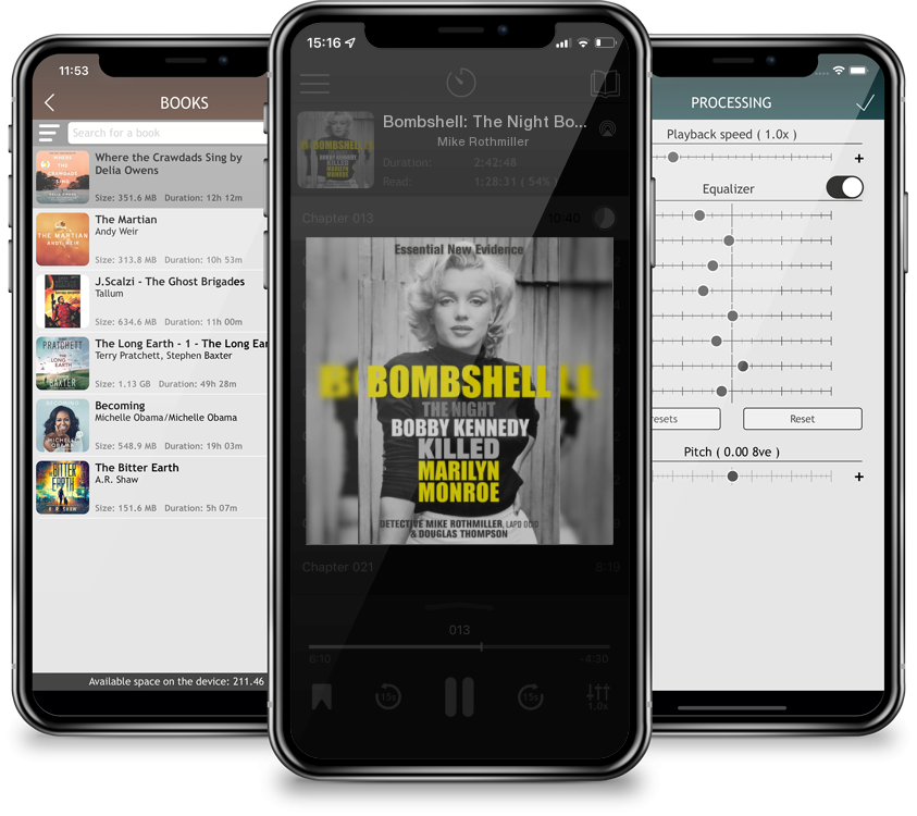 Audiobook Bombshell: The Night Bobby Kennedy Killed Marilyn Monroe by Mike Rothmiller