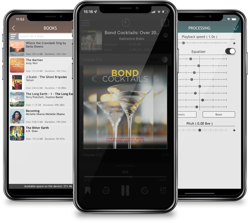 Audiobook Bond Cocktails: Over 20 classic cocktail recipes for the secret agent in all of us by Katherine Bebo