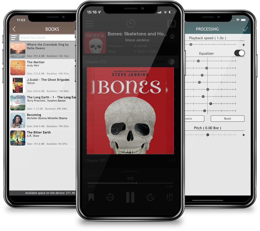 Audiobook Bones: Skeletons and How They Work by Steve Jenkins