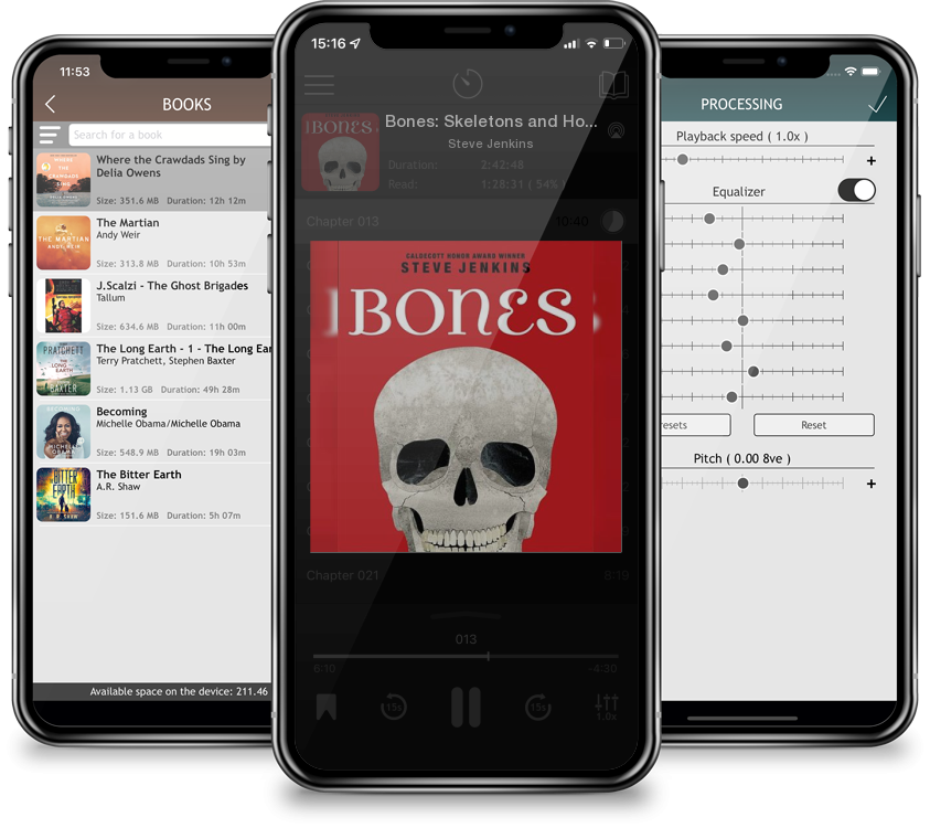 Listen Bones: Skeletons and How They Work by Steve Jenkins in MP3 Audiobook Player for free