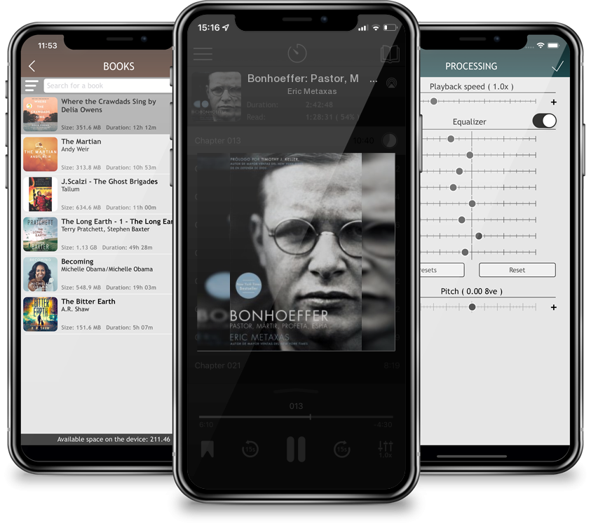 Listen Bonhoeffer: Pastor, Mártir, Profeta, Espía by Eric Metaxas in MP3 Audiobook Player for free