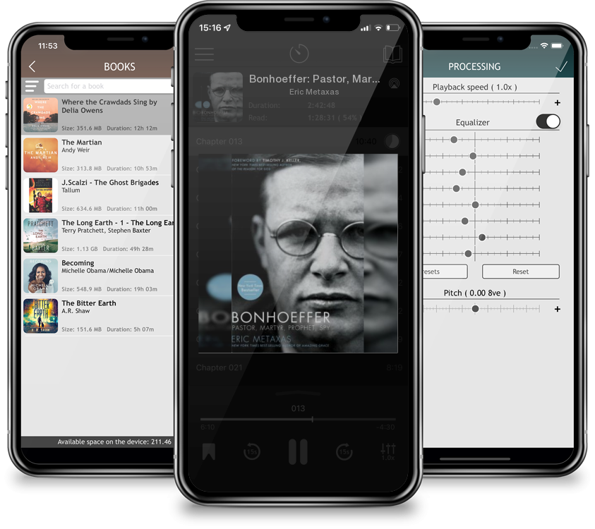 Listen Bonhoeffer: Pastor, Martyr, Prophet, Spy: A Righteous Gentile vs. the Third Reich by Eric Metaxas in MP3 Audiobook Player for free