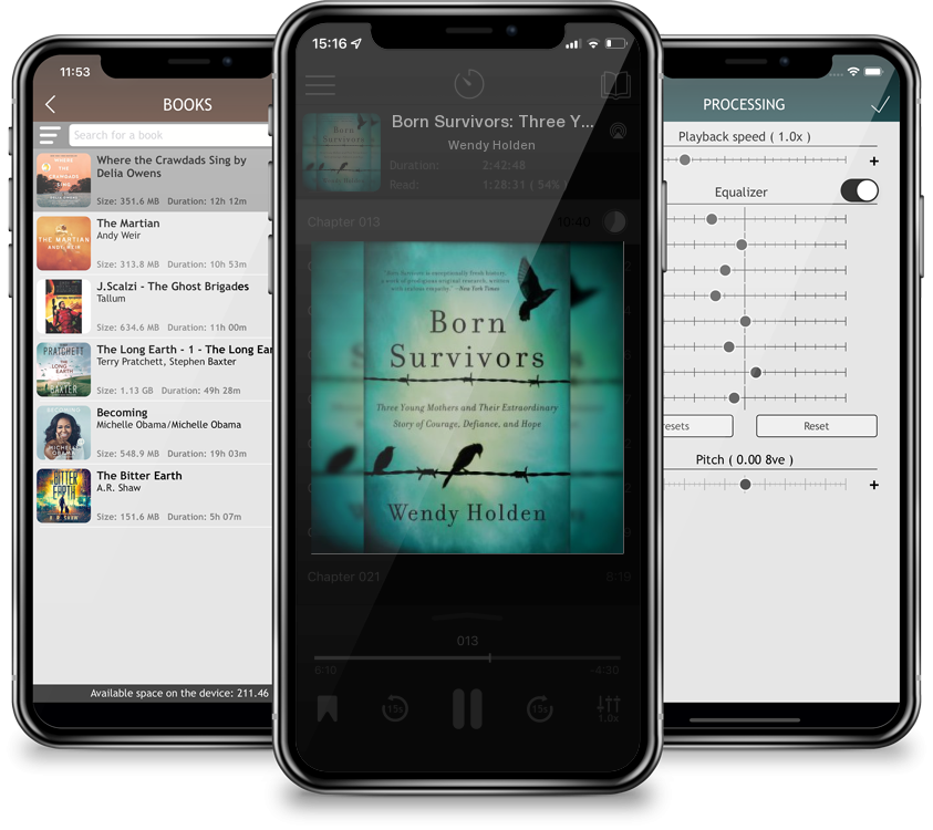 Audiobook Born Survivors: Three Young Mothers and Their Extraordinary Story of Courage, Defiance, and Hope by Wendy Holden
