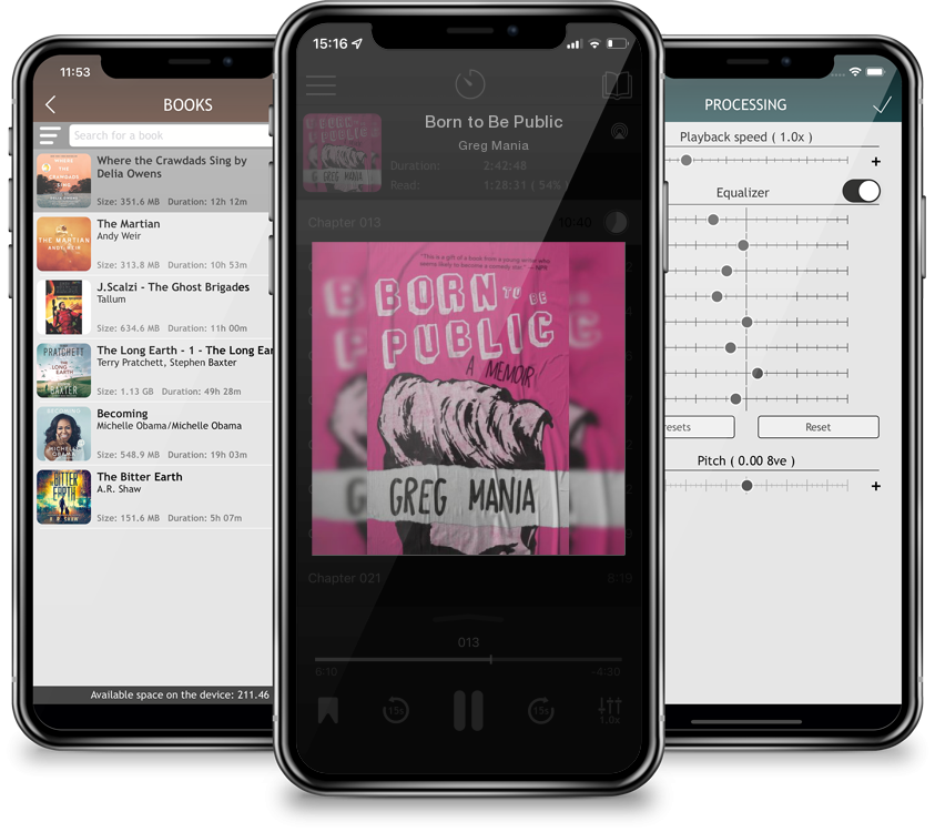 Audiobook Born to Be Public by Greg Mania