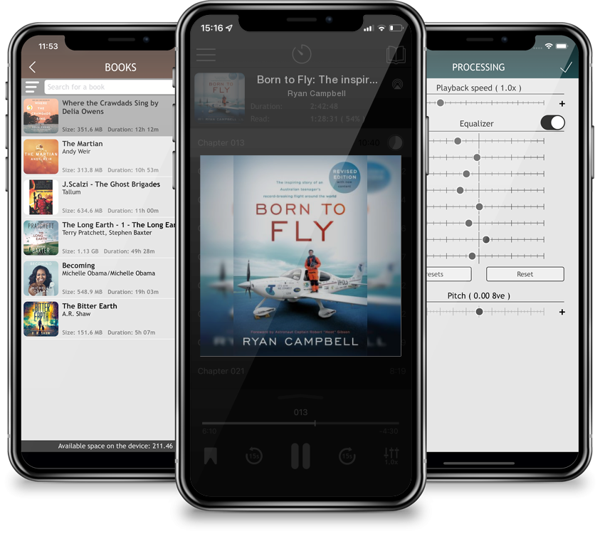 Audiobook Born to Fly: The inspiring Story of an Australian Teenagers Record-Breaking Flight Around the World by Ryan Campbell