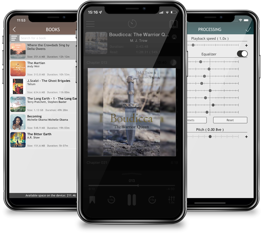 Audiobook Boudicca: The Warrior Queen by M. J. Trow