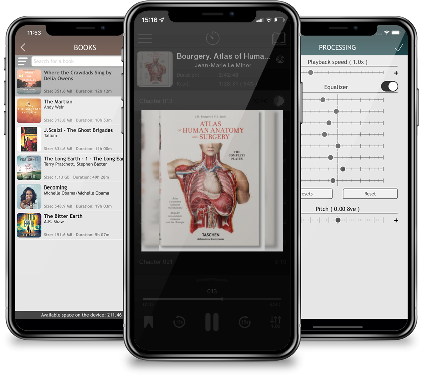 Listen Bourgery. Atlas of Human Anatomy and Surgery by Jean-Marie Le Minor in MP3 Audiobook Player for free