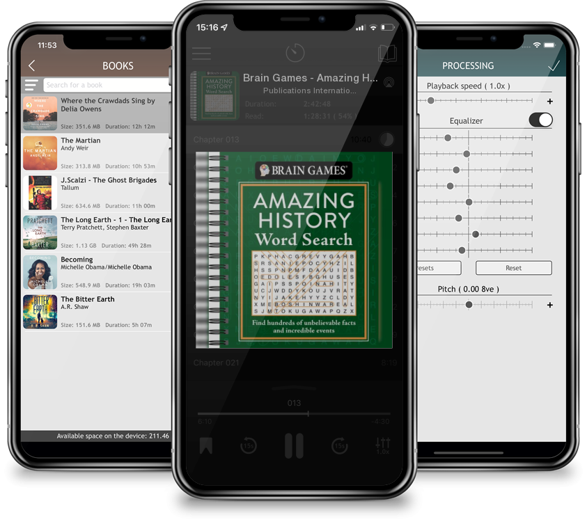 Audiobook Brain Games - Amazing History Word Search: Find Hundreds of Unbelievable Facts and Incredible Events (Spiral) by Publications International Ltd