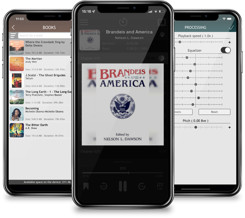 Audiobook Brandeis and America by Nelson L. Dawson