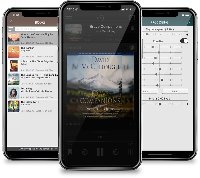 Listen Brave Companions by David McCullough in MP3 Audiobook Player for free