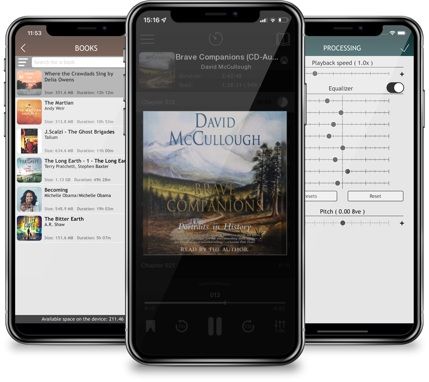 Audiobook Brave Companions (CD-Audio) by David McCullough