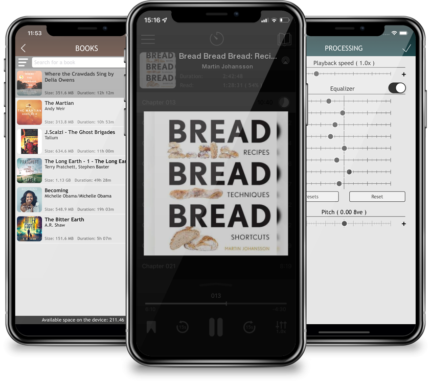 Audiobook Bread Bread Bread: Recipes, Advice & Shortcuts by Martin Johansson