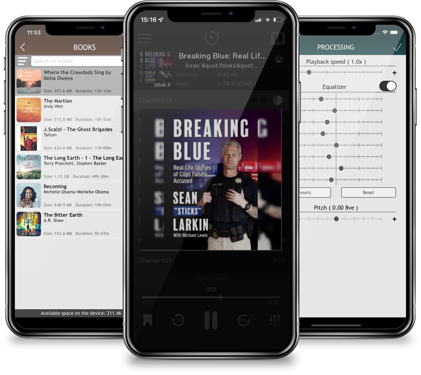 Audiobook Breaking Blue: Real Life Stories of Cops Falsely Accused by Sean "Sticks" Larkin
