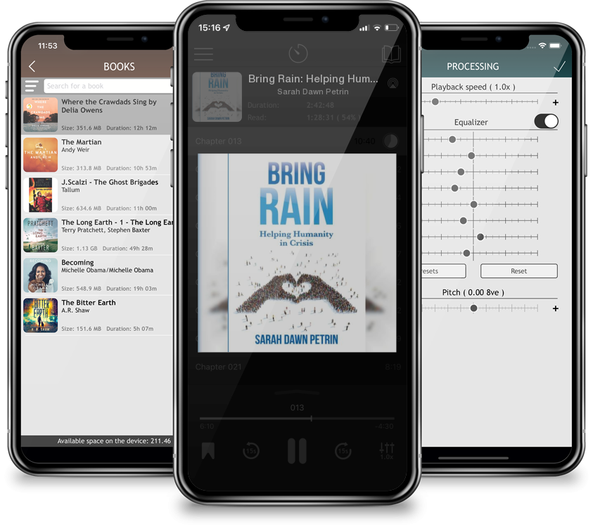 Audiobook Bring Rain: Helping Humanity in Crisis by Sarah Dawn Petrin