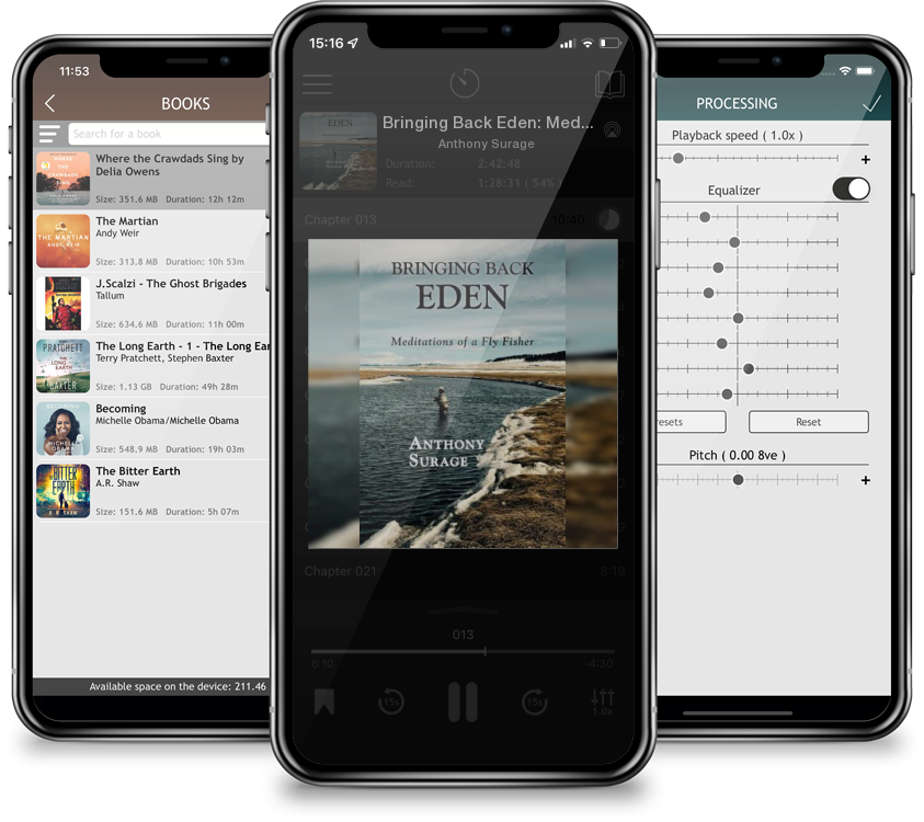 Audiobook Bringing Back Eden: Meditations of a Fly Fisher by Anthony Surage