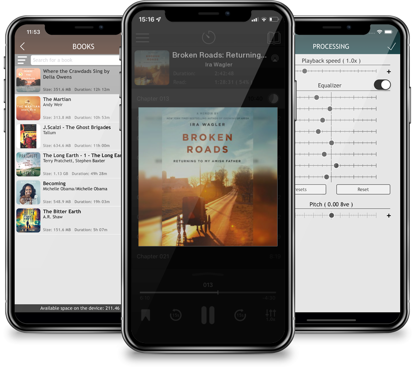 Audiobook Broken Roads: Returning to My Amish Father by Ira Wagler