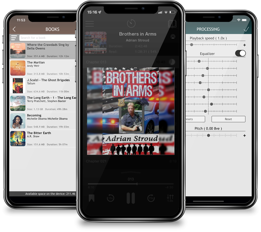 Audiobook Brothers in Arms by Adrian Stroud