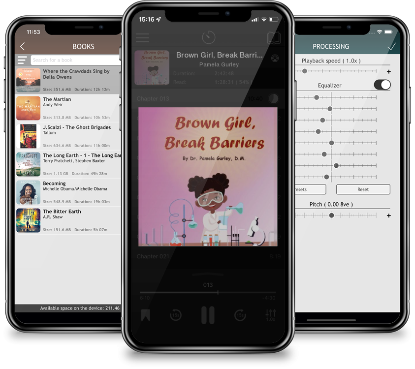 Listen Brown Girl, Break Barriers by Pamela Gurley in MP3 Audiobook Player for free