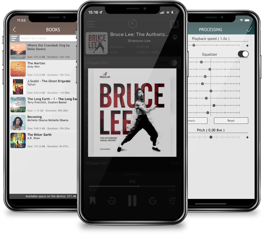 Listen Bruce Lee: The Authorized Visual History by Shannon Lee in MP3 Audiobook Player for free