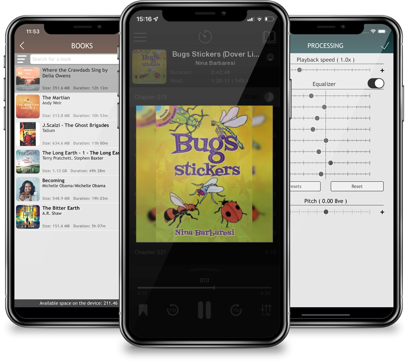 Audiobook Bugs Stickers (Dover Little Activity Books) by Nina Barbaresi