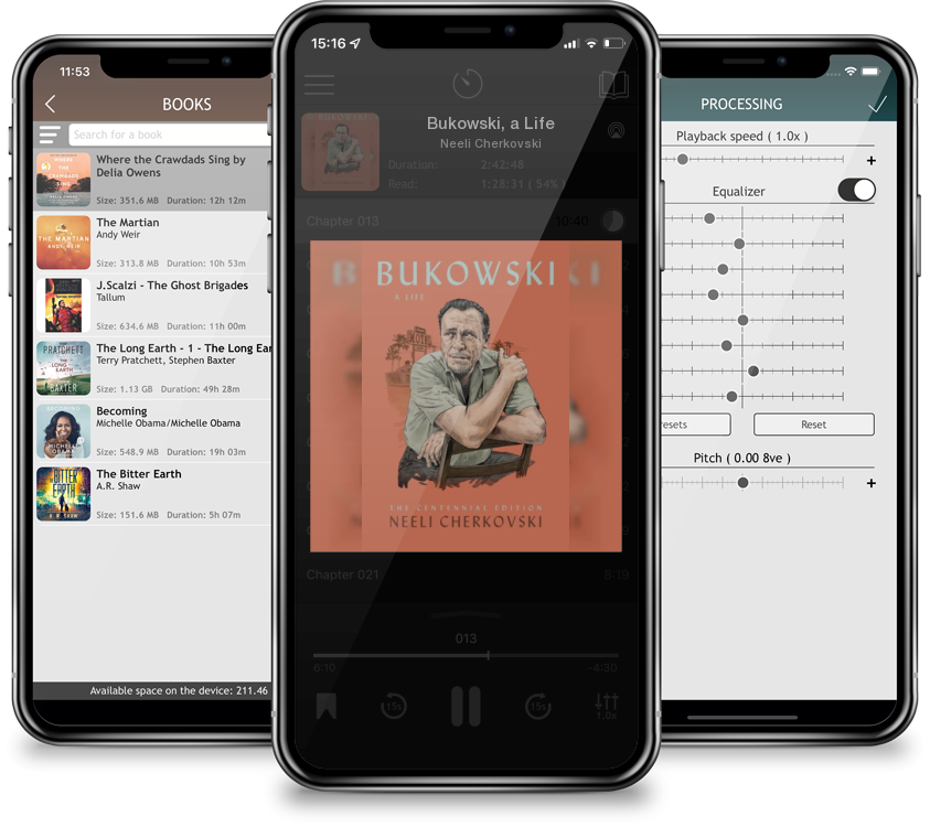 Audiobook Bukowski, a Life by Neeli Cherkovski