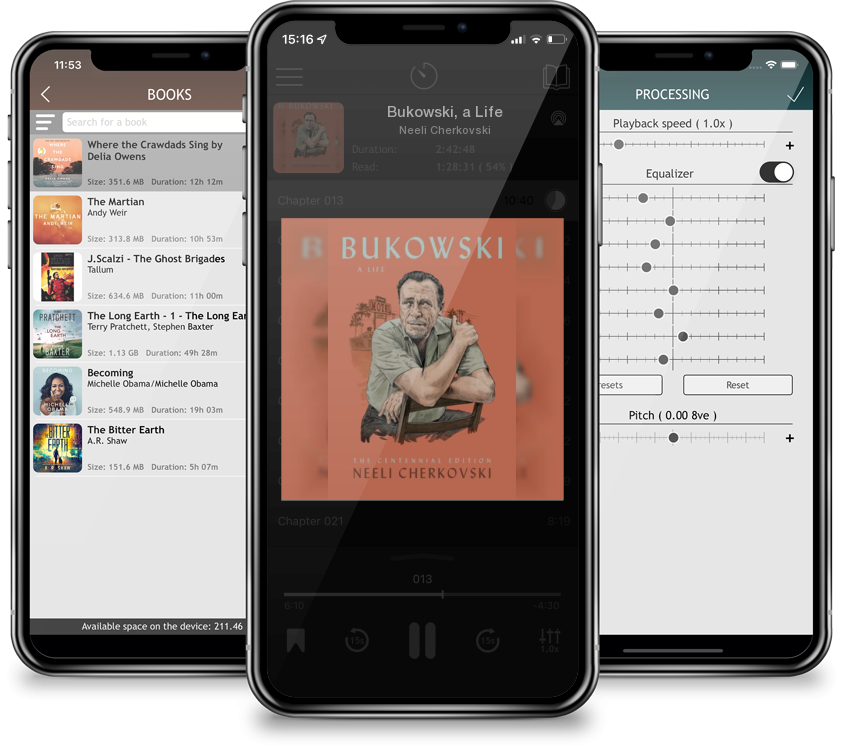 Listen Bukowski, a Life by Neeli Cherkovski in MP3 Audiobook Player for free
