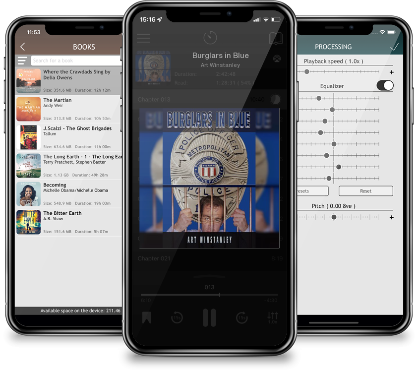 Audiobook Burglars in Blue by Art Winstanley