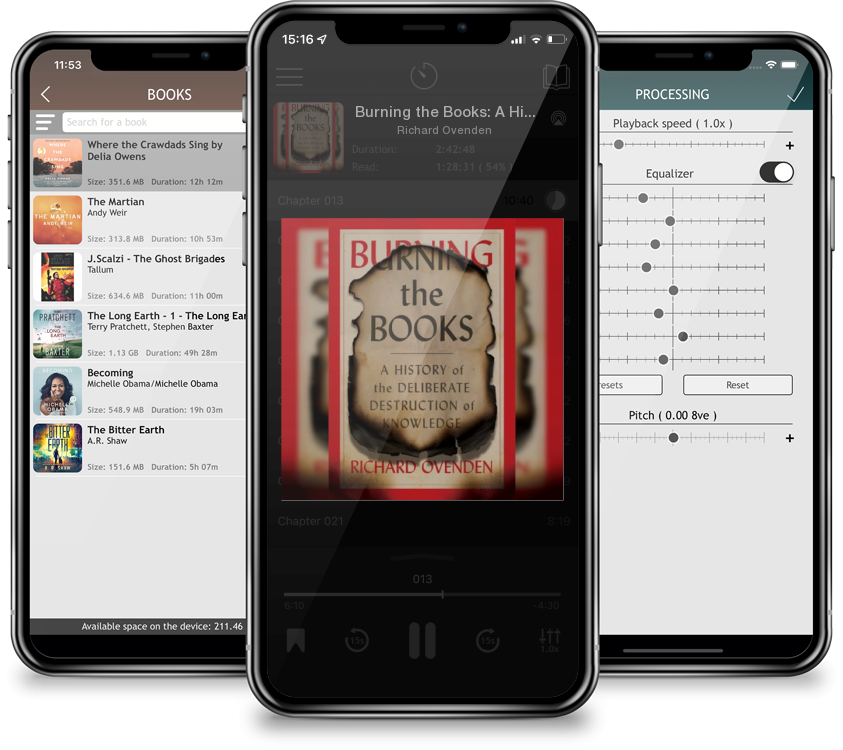 Audiobook Burning the Books: A History of the Deliberate Destruction of Knowledge by Richard Ovenden
