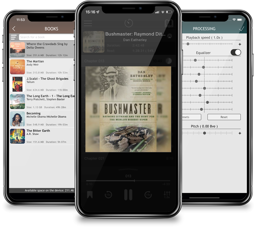 Audiobook Bushmaster: Raymond Ditmars and the Hunt for the World\'s Largest Viper by Dan Eatherley