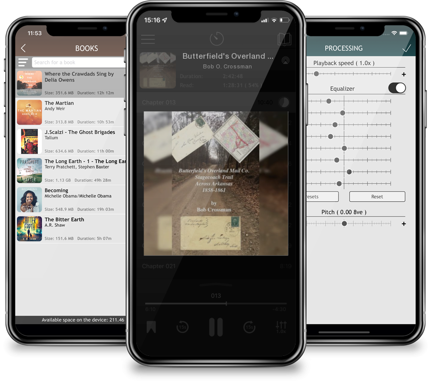 Audiobook Butterfield\'s Overland Mail Co. Stagecoach Trail Across Arkansas 1858-1861 by Bob O. Crossman