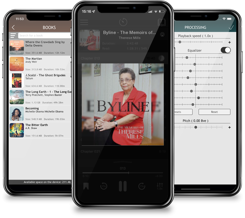 Audiobook Byline - The Memoirs of Therese Mills (s/c) by Therese Mills
