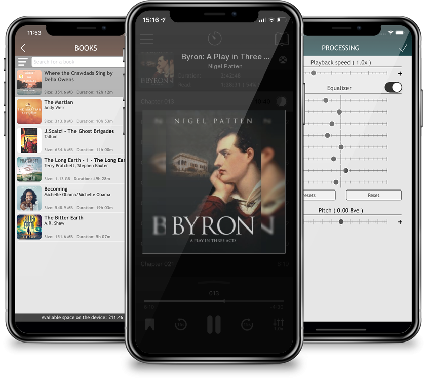 Audiobook Byron: A Play in Three Acts by Nigel Patten