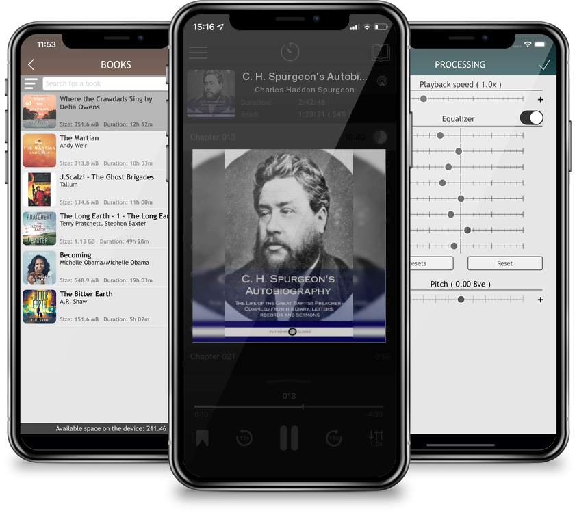 Listen C. H. Spurgeon's Autobiography: The Life of the Great Baptist Preacher - Compiled from his diary, letters, records and sermons by Charles Haddon Spurgeon in MP3 Audiobook Player for free