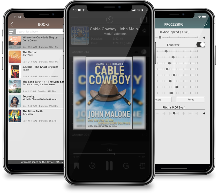 Audiobook Cable Cowboy: John Malone and the Rise of the Modern Cable Business by Mark Robichaux