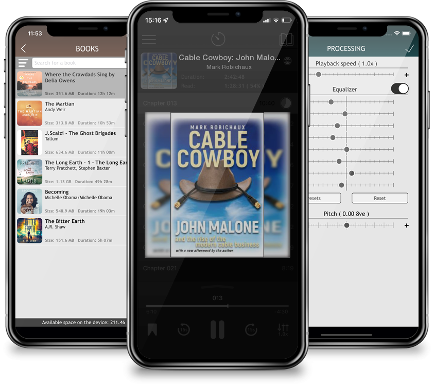 Listen Cable Cowboy: John Malone and the Rise of the Modern Cable Business by Mark Robichaux in MP3 Audiobook Player for free