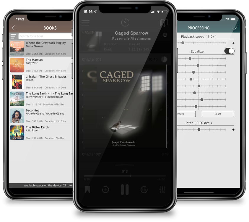 Audiobook Caged Sparrow by Rosemarie Fitzsimmons