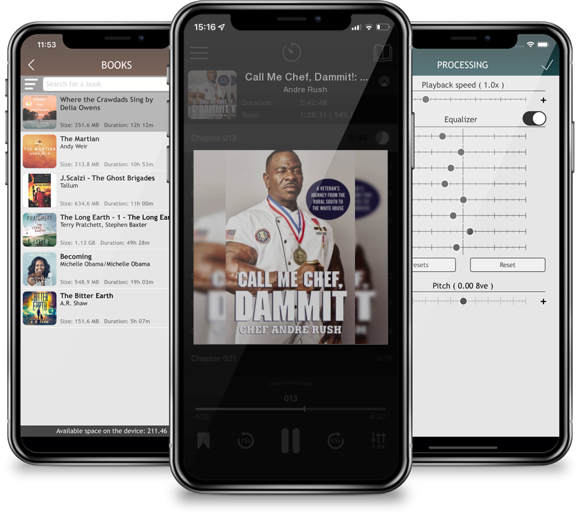 Audiobook Call Me Chef, Dammit!: A Veteran\'s Journey from the Rural South to the White House by Andre Rush