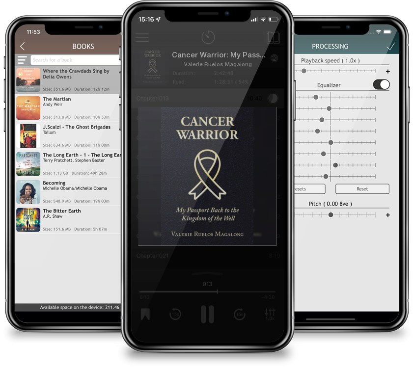 Listen Cancer Warrior: My Passport Back to the Kingdom of the Well by Valerie Ruelos Magalong in MP3 Audiobook Player for free