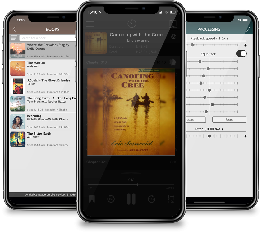Audiobook Canoeing with the Cree: 75th Anniversary Edition by Eric Sevareid
