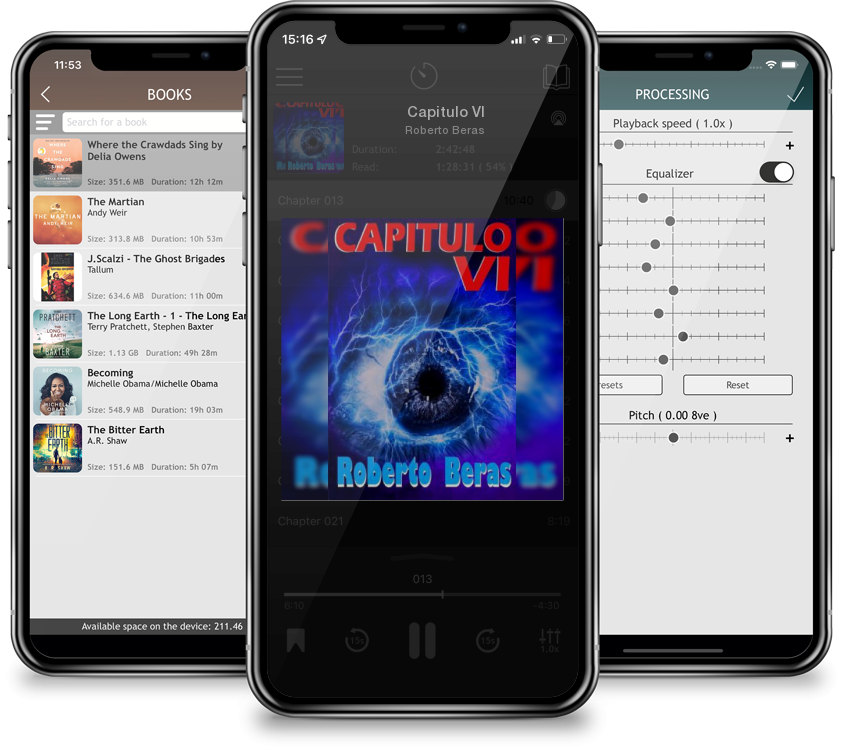 Listen Capitulo VI by Roberto Beras in MP3 Audiobook Player for free
