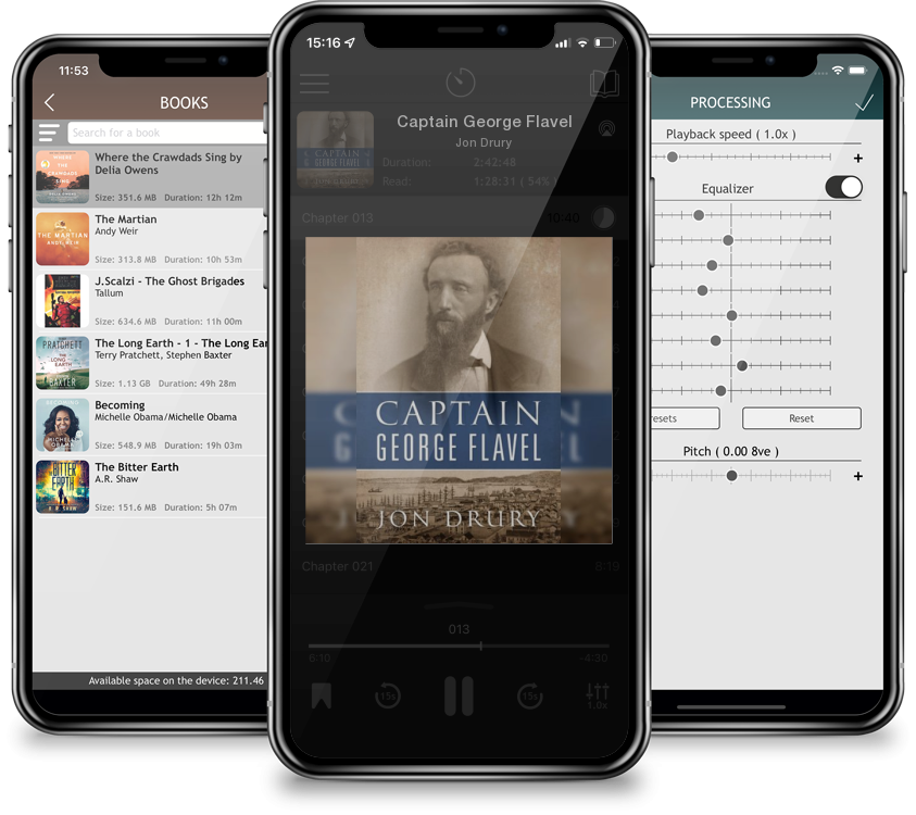 Listen Captain George Flavel by Jon Drury in MP3 Audiobook Player for free