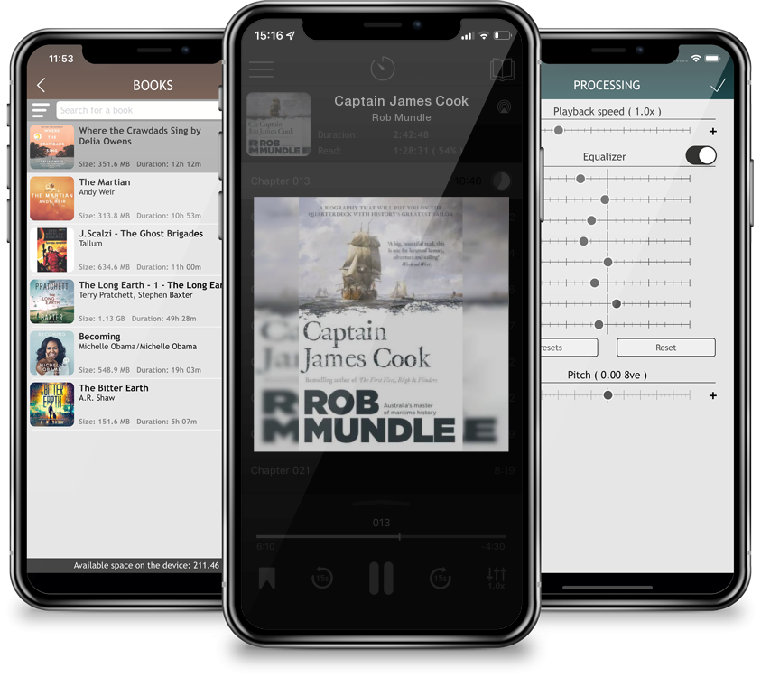 Audiobook Captain James Cook by Rob Mundle