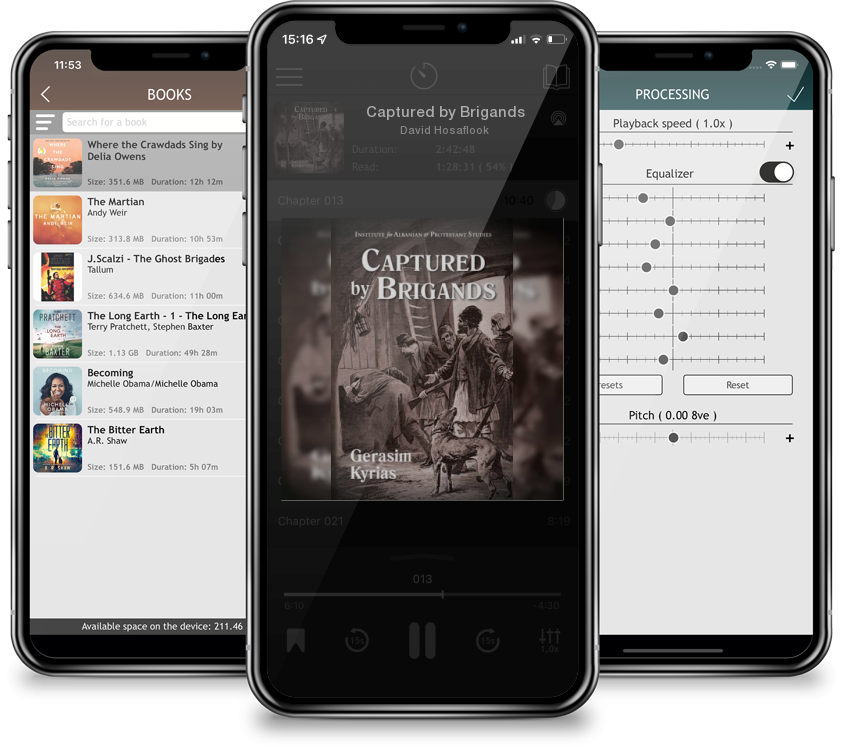 Audiobook Captured by Brigands by David Hosaflook