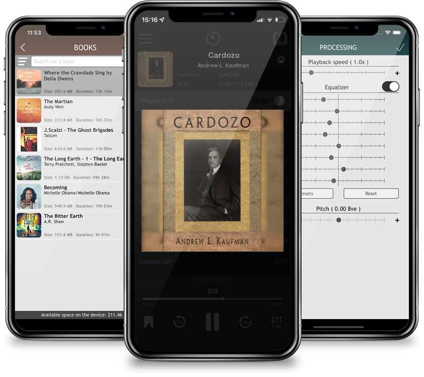 Listen Cardozo by Andrew L. Kaufman in MP3 Audiobook Player for free